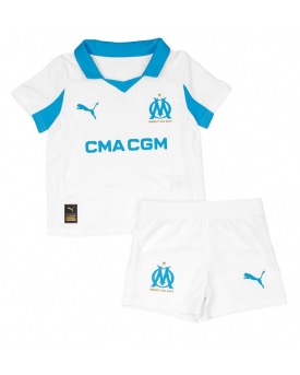 Olympique de Marseille Maglia Gara Casa Repliche 2025-26 Bambino Maniche Corte